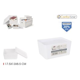 Caja Organizadora Multiusos con Tapa 17.5 x 13 x 8.5 cm - Confortime (12 Unidades) Precio: 20.50000029. SKU: B16KWJRN2M