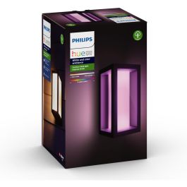 Philips Hue White&Col. Amb. Impress Wandleuchte schmal, Luz Inteligente para Exterior, Negro