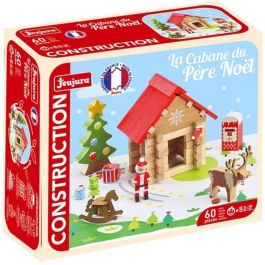 Jeujura JEU3225280821405 Cabaña de Papá Noel - Juego de Construcción de 60 Piezas