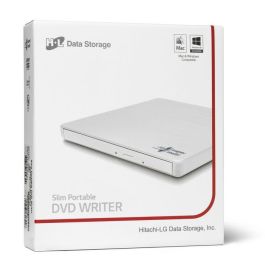 LG Grabadora DVD Externa 8x M-DISC Silent Play Super Multi USB 2.0 para Windows 10 y Mac OS Blanca Ultra Delgada Portátil