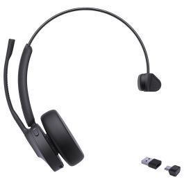 Yealink Auriculares Bluetooth BH70 Mono UC Inalámbrico USB-C/A para Oficina/Centro de Llamadas con Micrófono de Cancelación de Ruido y 35h de Conversación Negro