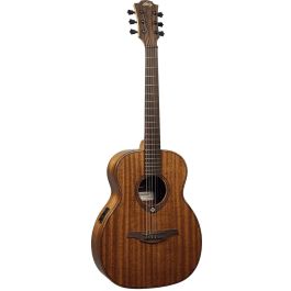LAG Guitarra Acústica Travel Tramontane A/E Khaya Electro. Ideal para viaje y uso en vivo, mástil de escala corta.