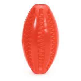 Gloria Pelota Dental Rugby TPR 9 cm para Perro Juguete Mordedor Limpieza