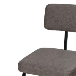 Silla Gris Tejido-Metal Decoración 42,50 X 55 X 77,50 cm
