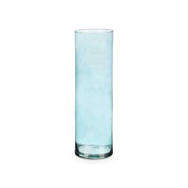 Jarrón de Cristal Cilíndrico Turquesa 12 cm x 40 cm - Giftdecor (6 Unidades) Jarrón de Cristal Cilíndrico Turquesa 12 cm x 40 cm - Giftdecor (6 Unidades)