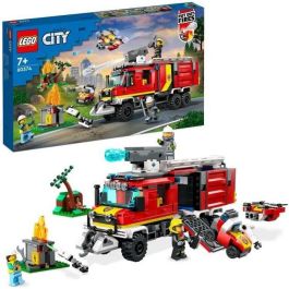 LEGO CITY 60374 El camión de intervención de los bomberos, juguete con drones modernos y figuras