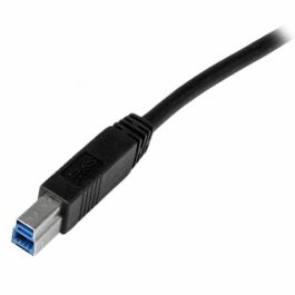 Cable USB A a USB B Startech USB3CAB1M Negro