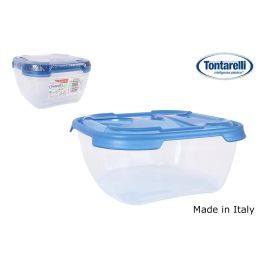 Inde Set 3 Fiambreras Cuadradas 1 L Nuvola Azul - 15,8 x 7,5 x 15,8 cm (12 Cajas)