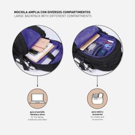 Mochila casual técnica avengers black panther 31.0 x 47.0 x 24.0 cm Mochila casual técnica avengers black panther 31.0 x 47.0 x 24.0 cm