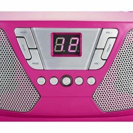 Reproductor de Radio CD Portátil - BIGBEN INTERACTIVE - CD60RSSTICK - Rosa + Pegatinas