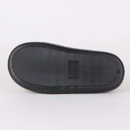 Cerdá Zapatillas de casa abierta Superman para hombre, Tallas 44-45, Color negro