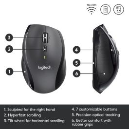 Logitech M705 Marathon Ratón Inalámbrico RF Wireless, Duración Batería Hasta 3 Años