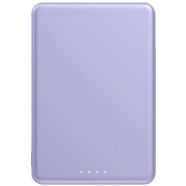 Xiaomi Super Slim Magnetic Power Bank 5000 | 5000mAh Batería Externa | Carga Magnética Inalámbrica & 22.5W | Ultracompacta y Delgada | Color Púrpura | Incluye Cable USB-C