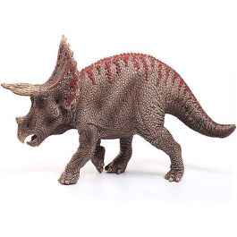 Schleich 15000 Figura Coleccionable Triceratops Dinosaurio Realista Modelada Detalladamente y Pintada a Mano para Juego Educativo Infantil