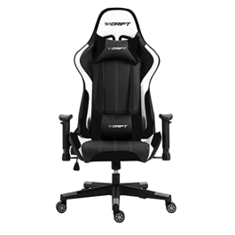 Drift DR175 Silla Gaming Profesional - Acolchado Negro/Blanco, Reposabrazos 2D, Respaldo Reclinable, Cojines Cervical y Lumbar, Pistón Clase 4 - Varios Colores Precio: 169.50000045. SKU: B1DT3KT9PE