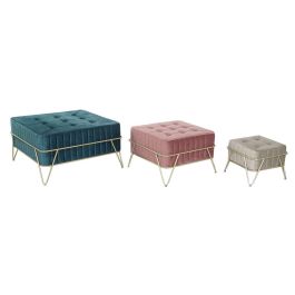 Descalzadora DKD Home Decor Multicolor 82 x 46 x 82 cm Set de 3