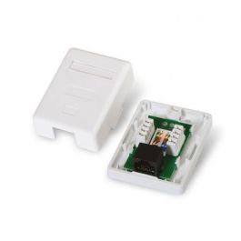 AISENS - ROSETA DE SUPERFICIE RJ45 CAT.5E UTP 1 TOMA, BLANCO