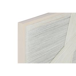 DKD Home Decor Cuadro de Pared Urban Crema 80x60 cm de Algodón y Abeto (Juego de 2)