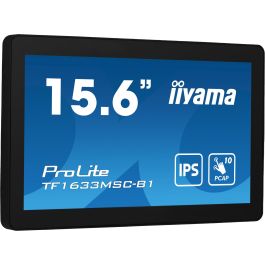 iiyama TF1633MSC-B1 Monitor Táctil 15.6" Full HD (1920x1080) IPS 5ms HDMI DisplayPort USB Negro
