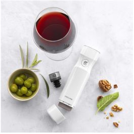 Zwilling Fresh&Save Tapón Vacío para Vino Gris Plástico/Silicona/Acero Inoxidable - Apto Lavavajillas