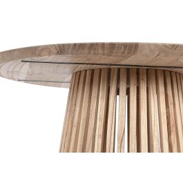 DKD Home Decor Mesa Comedor Cvlistones Scandi Mindi Natural 100x100x78 cm