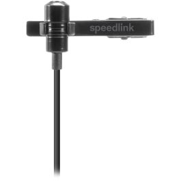 Speedlink SPES Micrófono con pinza de enganche alámbrico 3.5 mm color negro para adulto/niño