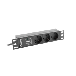 LANBERG PDU-03F-0200-BK Unidad de Distribución de Energía (PDU) 3 Salidas AC Tipo F Montaje Horizontal 1U Negro Precio: 16.50000044. SKU: S5613668