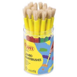 Jovi Pinceles escolares medianos x 20 unidades en bote – Colores surtidos que no gotean con adaptador Precio: 12.50000059. SKU: S8410754