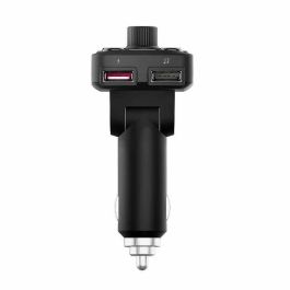 Energy Sistem 455249 Transmisor FM Coche Xtra Bluetooth, Pantalla LCD 1.4", USB, MicroSD, Manos Libres y Asistente Voz