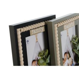 Marco Foto 10X15 Scandi DKD Home Decor Verde Negro 2 x 21 x 16 cm (12 Unidades) Marco Foto 10X15 Scandi DKD Home Decor Verde Negro 2 x 21 x 16 cm (12 Unidades)