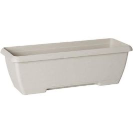 Garden Id 08200243 Jardinera Teramo Blanca 60 cm con Reserva de Agua Integrada, Fabricada con Materiales Reciclados y Altamente Duradera