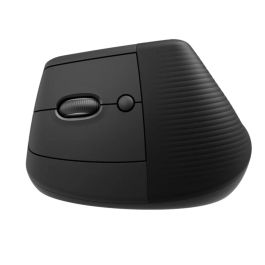 Logitech Ratón Vertical Ergonómico Inalámbrico Lift. Conexión Bluetooth & Logi Bolt USB, 6 Botones, 4000 DPI, Plástico Reciclado