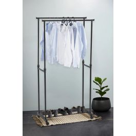 Confortime Perchero Doble Carbon 80 x 43 x 90-160 cm (6 Unidades)