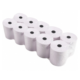 Q-connect Electro - Rollo de Papel para Sumadora, 75 mm Ancho, 65 mm Diámetro, Sin Bisfenol A, Sencillo, Mandril 12 mm