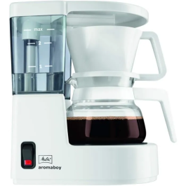 Melitta Cafetera Aromaboy 1015-01 Blanco Jarra Vidrio 0.25L 2 Tazas Apagado Automático 500W Precio: 50.49999977. SKU: S7113097