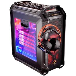 COUGAR Panzer Max Full Tower PC Gaming Negro para ATX, CEB, EATX, micro ATX, Mini-ITX con ventana de cristal acrílico