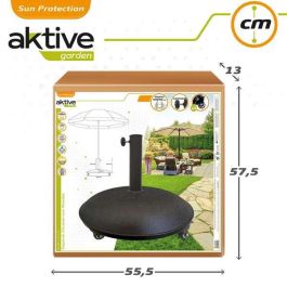 Base para Sombrilla Colorbaby 25 kg Con ruedas Negro Acero Cemento Base para Sombrilla Colorbaby 25 kg Con ruedas Negro Acero Cemento