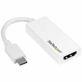 Adaptador USB C a HDMI Startech CDP2HD4K60W Blanco Precio: 28.49999999. SKU: S55057923