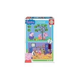 Puzzle 2x48 piezas pepa pig