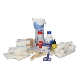 Blanca Repuesto Material Primeros Auxilios 76252 - Gasas, Vendas, Guantes, Tiritas, Suero Fisiológico, Alcohol, Agua Oxigenada, Povidona Yodada - Kit de Reposición para Botiquín Precio: 34.4999996. SKU: B13GCZBJNG