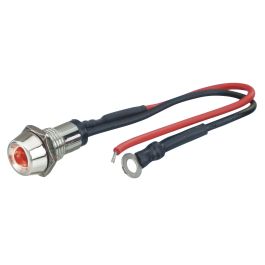 Led Control Light Chrome Fire Rojo 1 Piece Diam. 10 mm FO33143