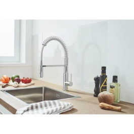 Grohe 30361000 Mezclador Monomando 2 Chorros con Ducha Profesional Extraíble