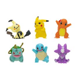 Jazwares Figuras Pokemon Multipack 6 con Pikachu, Squirtle, Charmander, Bulbasaur, Mimikyu y Toxel de Kanto Precio: 49.89000005. SKU: S2425524