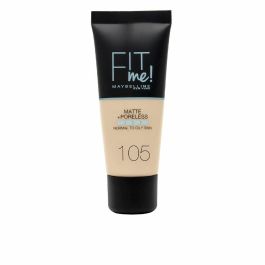 Maybelline Fit Me! Matte+Poreless Base de Maquillaje Tono 105 Natural Ivory. Efecto Mate y Poros Reducidos para Piel Mixta/Grasa 30ml Precio: 6.50000021. SKU: B133WLVALA