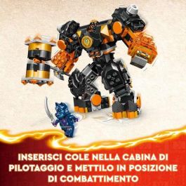 LEGO 71806 Meca Elemental de la Tierra de Cole Ninjago: El Renacer de los Dragones, Set de Construcción Articulado para Niños +7 años