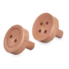 Set 2 Perchas Madera Color Natural Giftdecor 6X6CM (6 Unidades) Set 2 Perchas Madera Color Natural Giftdecor 6X6CM (6 Unidades)