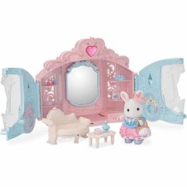 Sylvanian Families SYL5054131057582 Playset de Vestir Princesa: Carruaje Real y Niña Conejo de Nieve con Atuendo