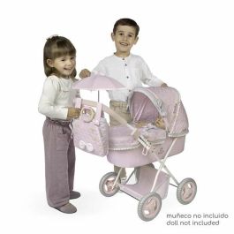 Decuevas Coche de Muñeca Plegable con Sombrilla y Bolso Sophie para Muñecas hasta 48 cm | 38x65x60 cm | Edad 3+ Años