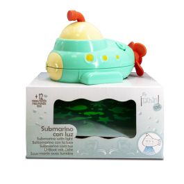 Tachan Submarino Barco Proyector de Bañera con Luz, Juguete para Niños +12 Meses que Ilumina bajo el Agua