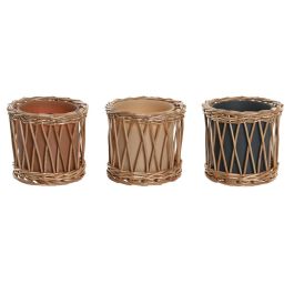 Vela Tropical DKD Home Decor Beige Gris 13 x 12 x 13 cm (3 Unidades) Precio: 32.99048423. SKU: B1KLLYHBX6